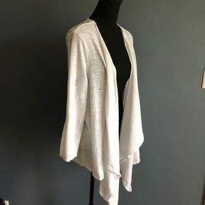 Chaps White Cardigan